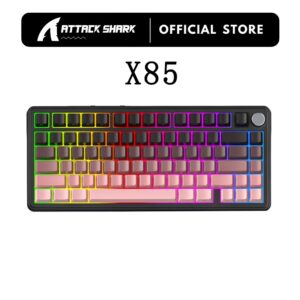 Teclado Mecânico Sem Fio Attack Shark Tkl 82 Teclas Bluetooth 5.0 2.4
