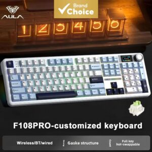 Teclado para jogos sem fio Aula Pro Teclado mecânico de tamanho