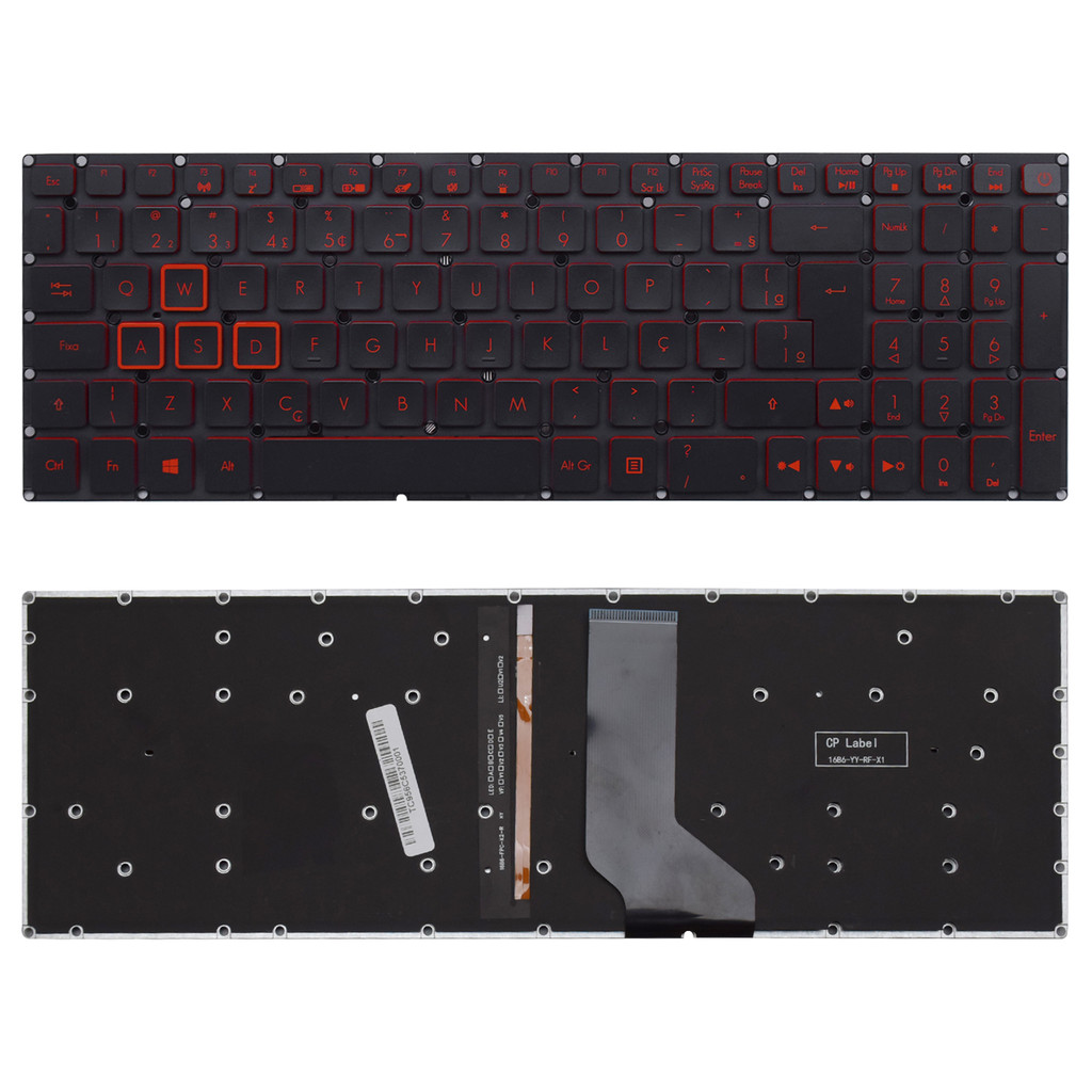 Teclado para Notebook Acer Nitro ABNT2 Preto