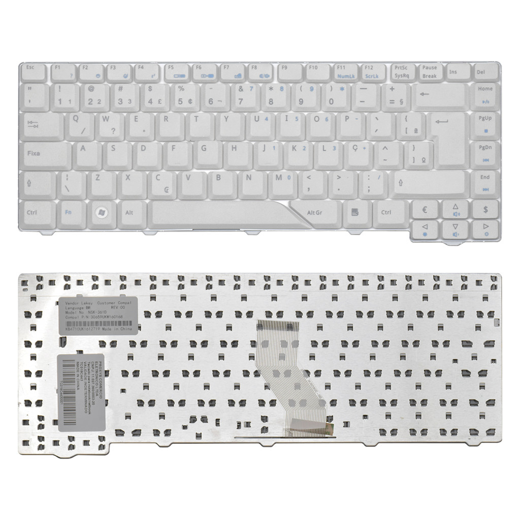 Teclado para Notebook compatível com Acer Aspire 5720Z ABNT2