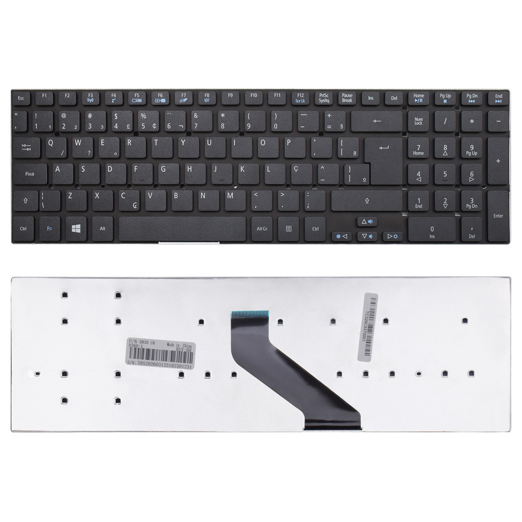 Teclado para Notebook compatível com Acer Aspire 5755G ABNT2