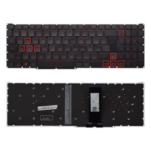 Teclado para Notebook compatível com Acer Iluminação Vermelha