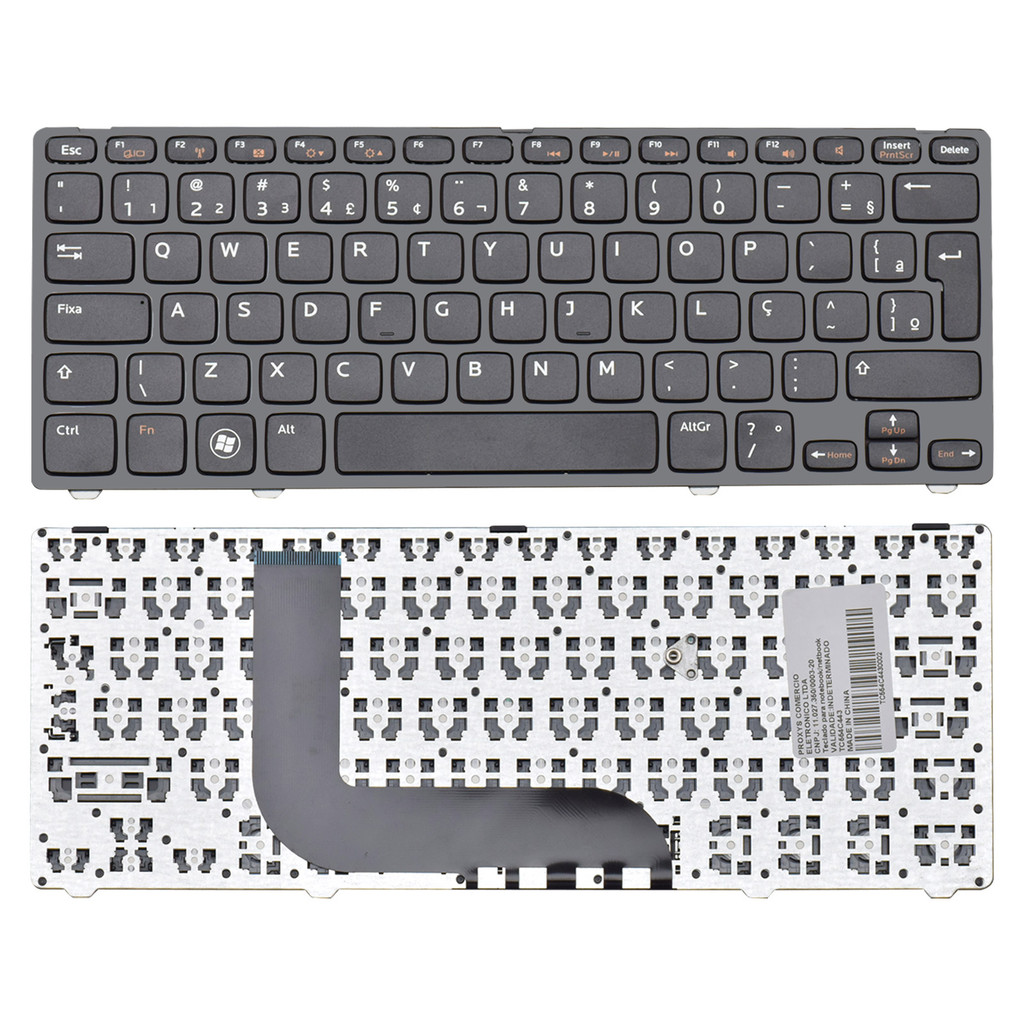 Teclado para Notebook compatível com Dell Vostro 3360 ABNT2