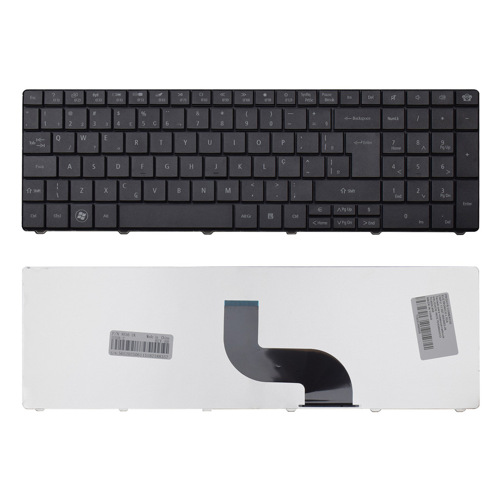 Teclado para Notebook compatível com Gateway ABNT2