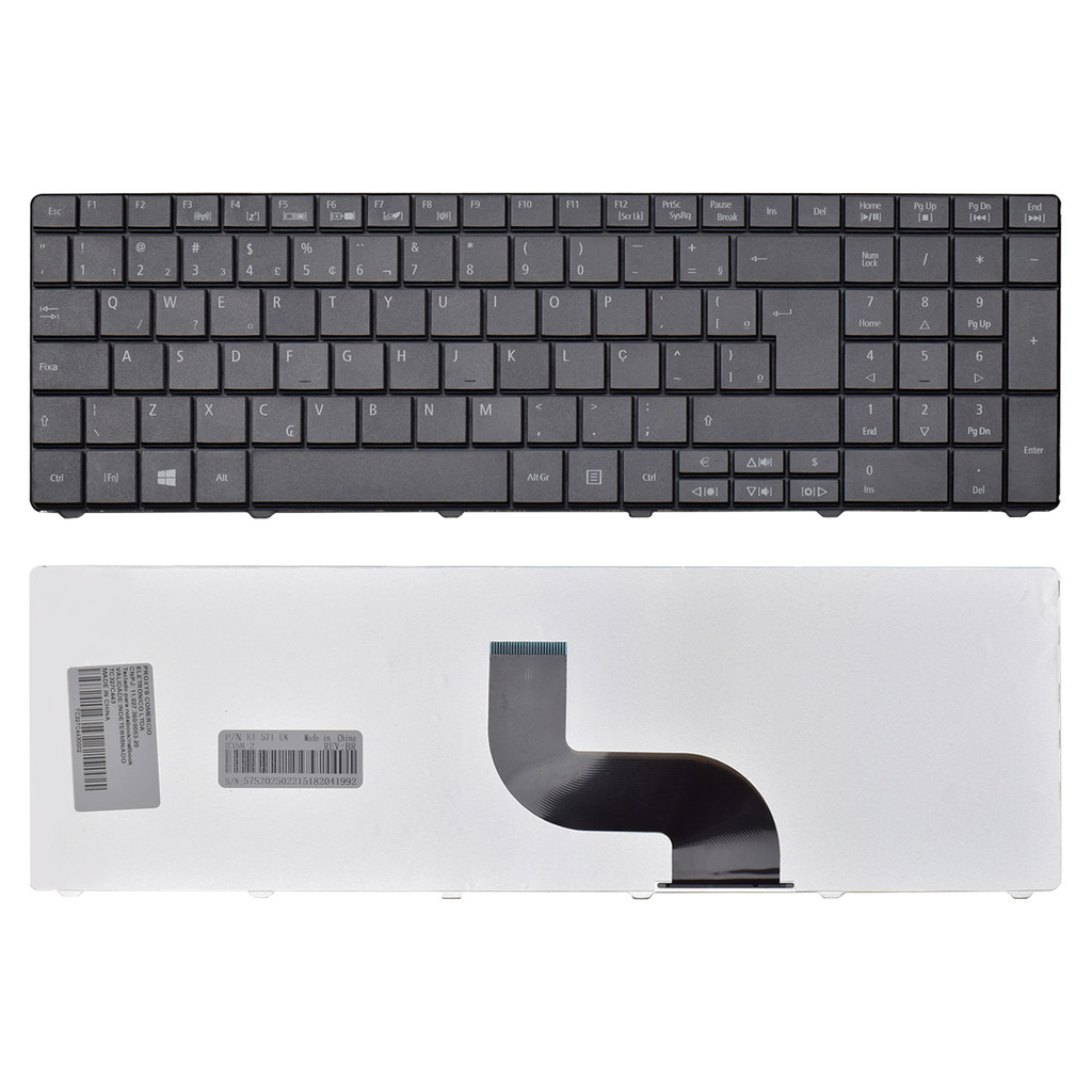 Teclado para Notebook compatível com Gateway Ne Series NE56R13B ABNT2 — Informática