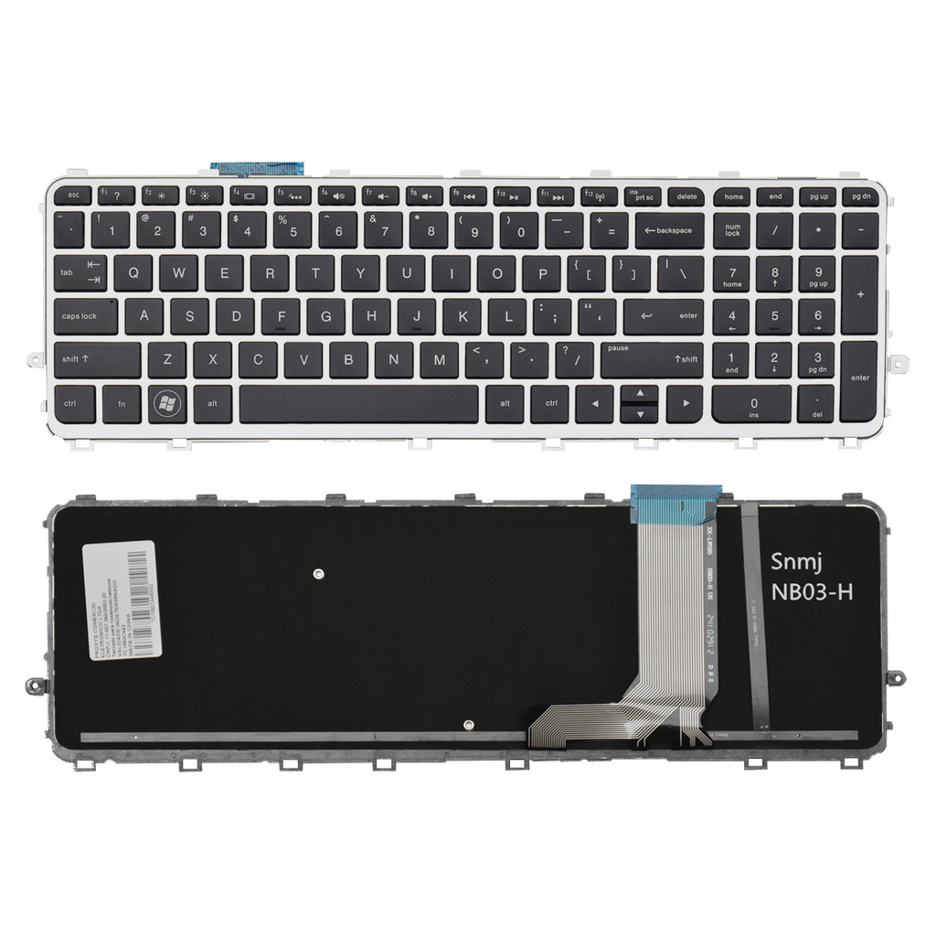 Teclado para Notebook compatível com Hp Envy Inglês Internacional US