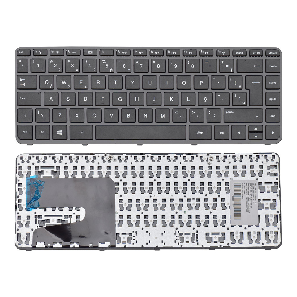 Teclado para Notebook compatível com Hp Pavilion ABNT2 UK Style
