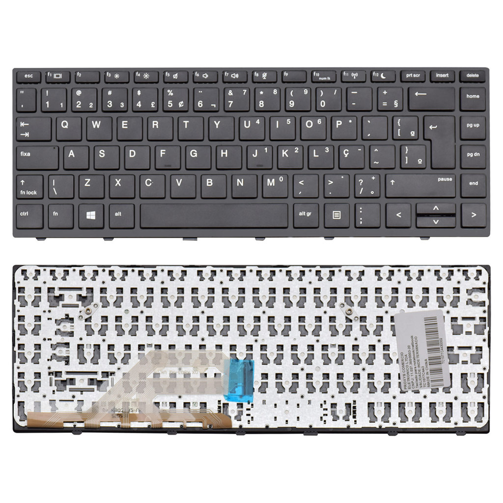Teclado para Notebook compatível com Hp Probook 640 G5 ABNT2