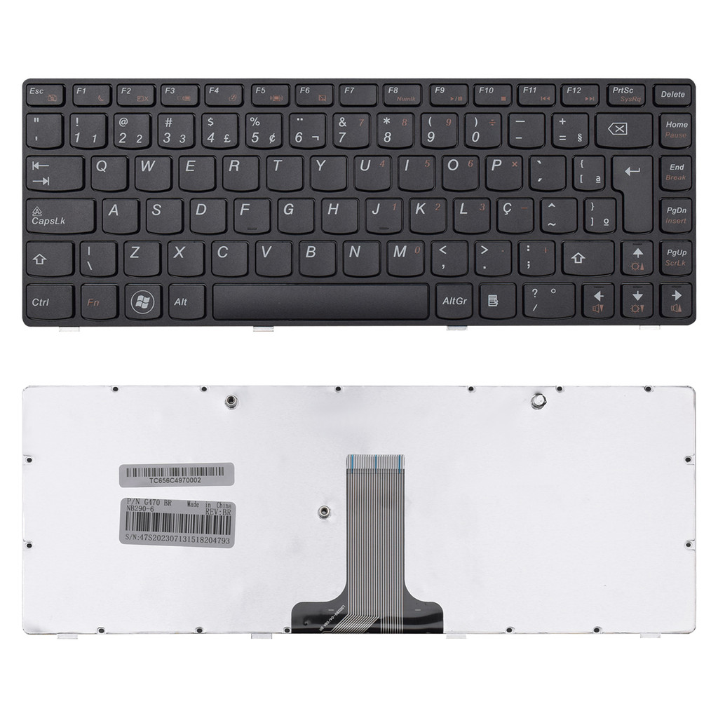 Teclado para Notebook compatível com Lenovo ABNT2