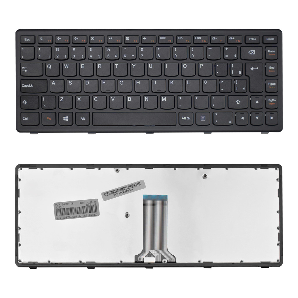 Teclado para Notebook compatível com Lenovo G Series ABNT2