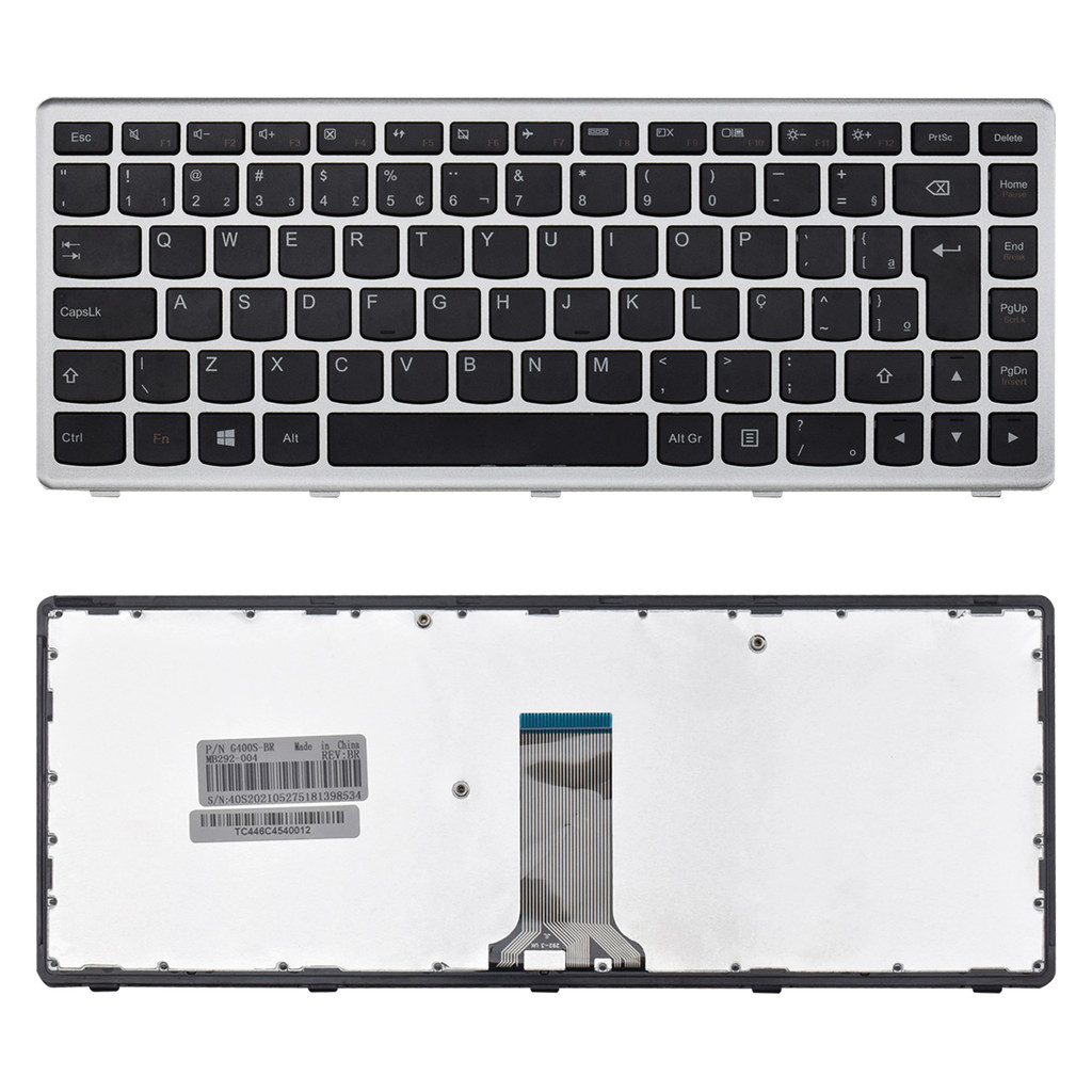 Teclado para Notebook compatível com Lenovo G Series G400S ABNT2