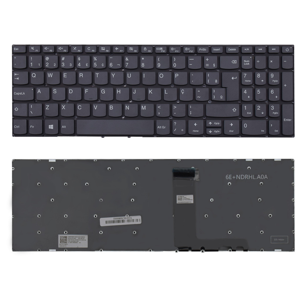 Teclado para Notebook compatível com Lenovo Ideapad ABNT2