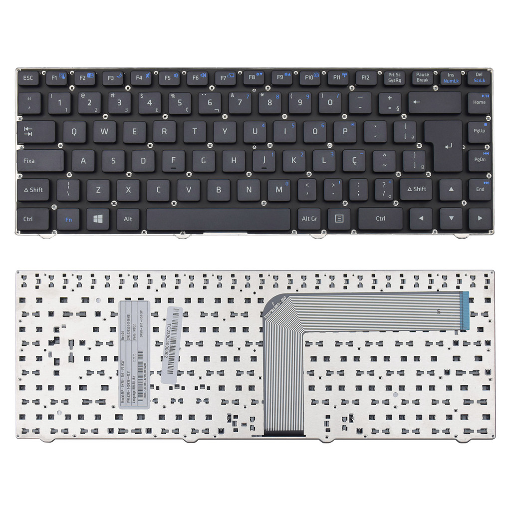 Teclado para Notebook compatível com Positivo Stilo ABNT2
