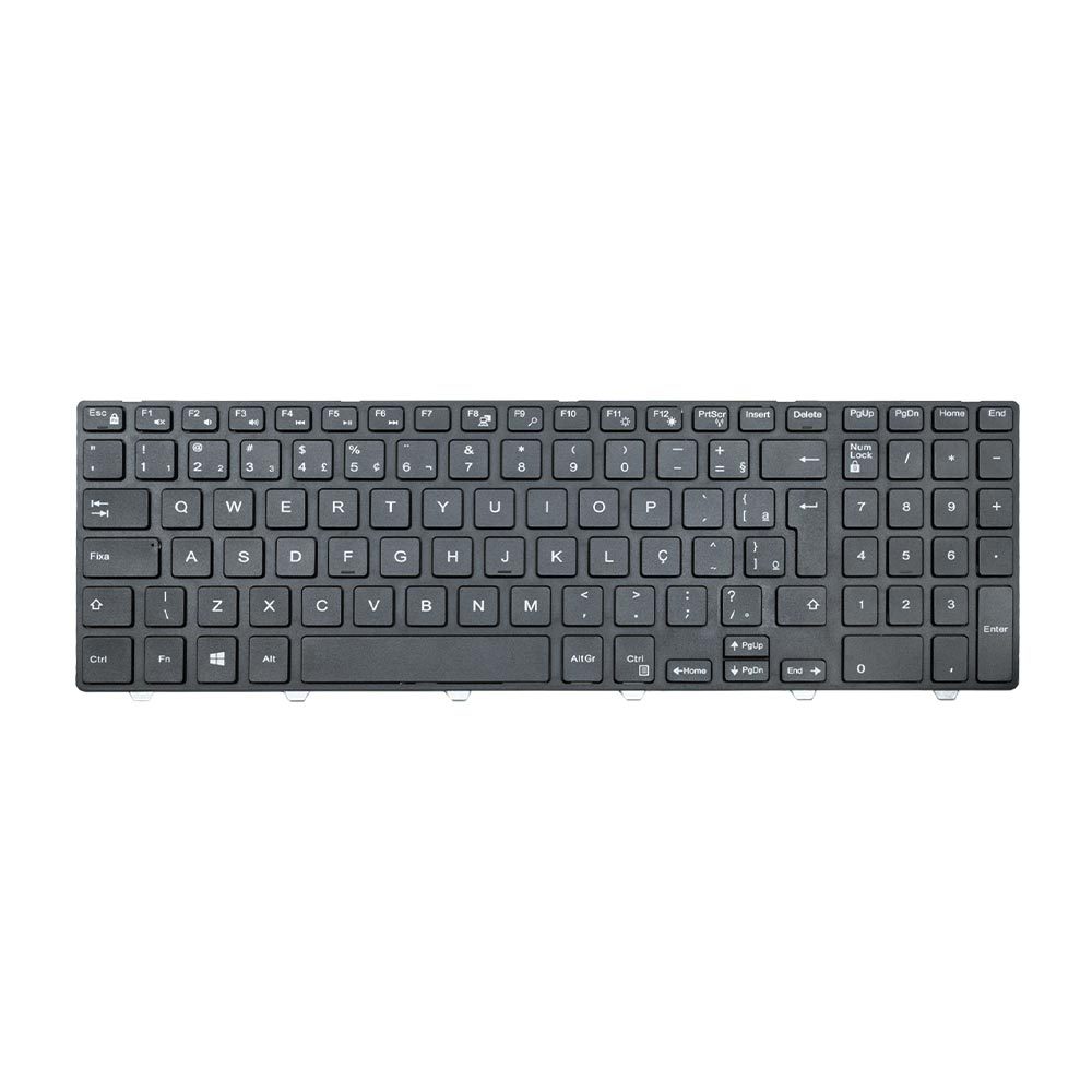Teclado para Notebook Dell Inspiron Sem Iluminação