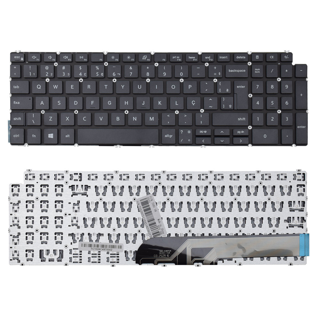 Teclado para Notebook Dell Inspiron Sem Iluminação — Informática