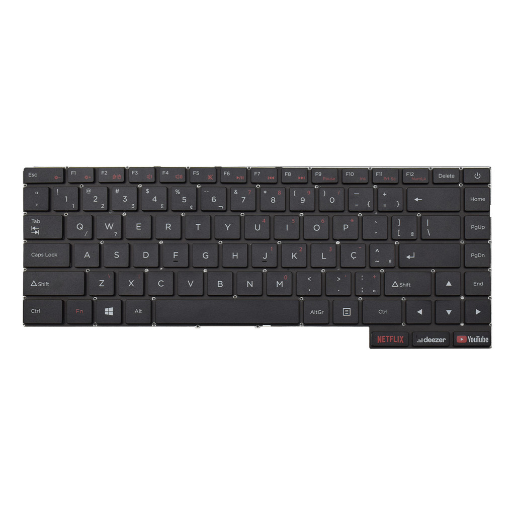 Teclado para Notebook Positivo Motion C4500D ABNT2 Preto — Informática