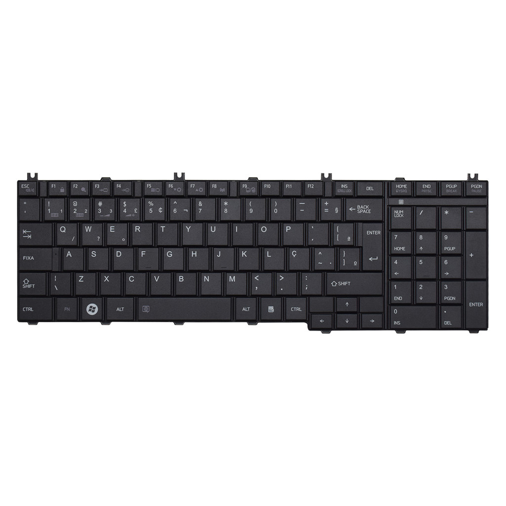 Teclado para Notebook Toshiba Satellite ABNT2 Preto — Informática