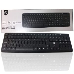 Teclado Sem Fio BrazilPC USB Conforto e Praticidade