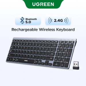 Teclado Sem Fio Recarregável Ugreen 99 Teclas Bluetooth 5.0 2.4G