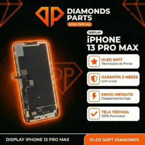 Tela Display Frontal Iphone 13 Pro Max OLED Soft Diamonds Original