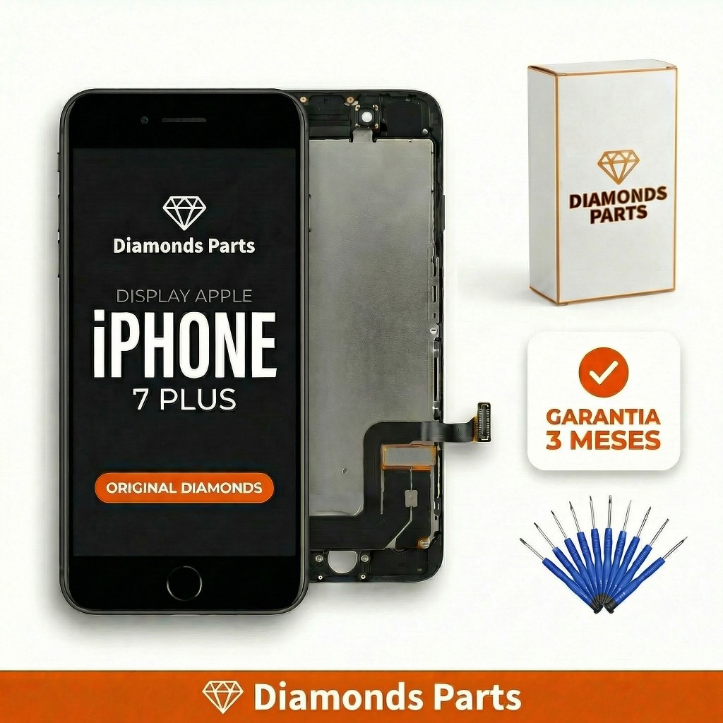 Tela Display Frontal LCD Compatível Iphone 7 Plus Diamonds Original — Celulares e Acessórios