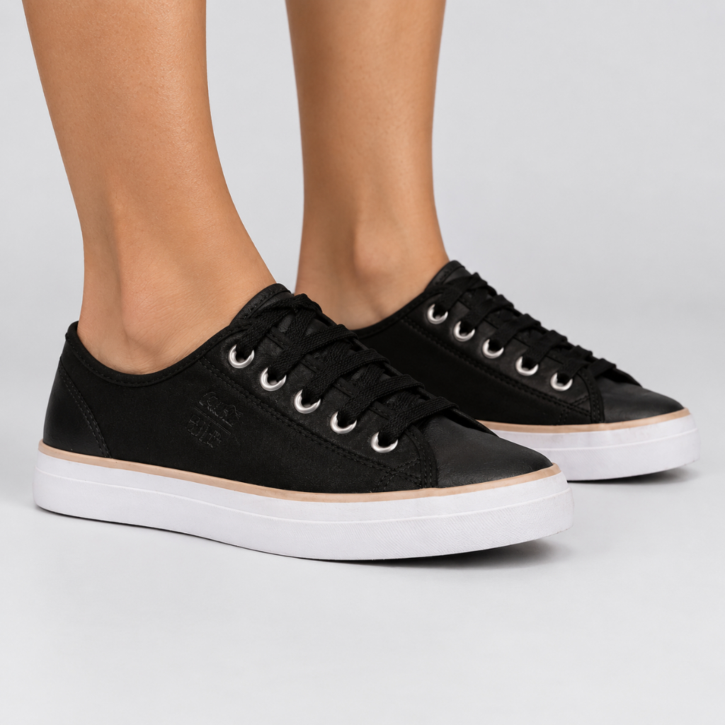 Tênis Casual Feminino Coca Cola Stream Town Básico Confortável Leve