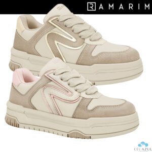 Tênis Casual Feminino Ramarim Chunky Detalhes Metalizados