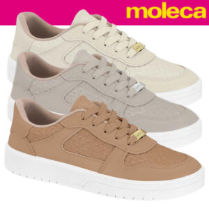 Tênis Casual Moleca Feminino Detalhe Texturizado