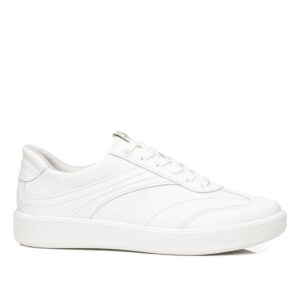 Tênis Casual Pegada Feminino em Couro Branco