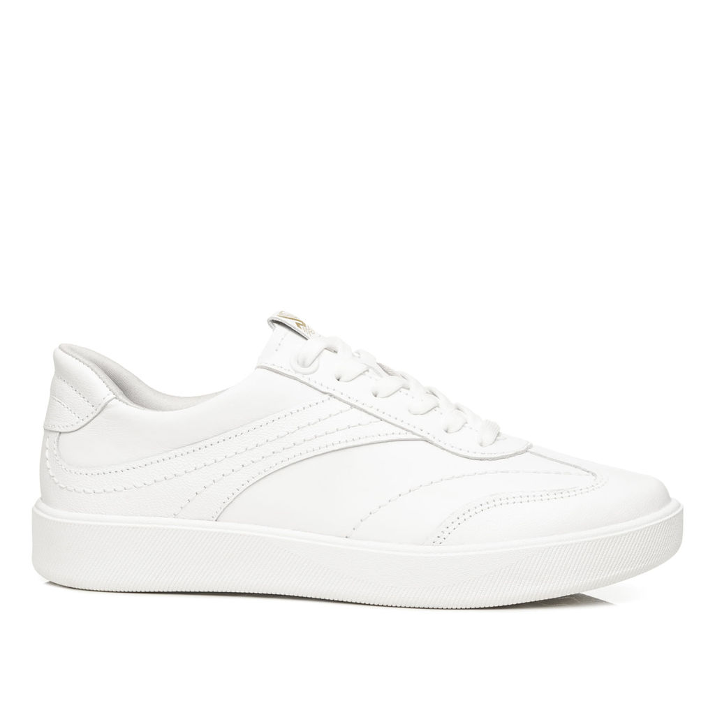 Tênis Casual Pegada Feminino em Couro Branco
