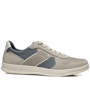 Tênis Casual Pegada Masculino em Couro Latte