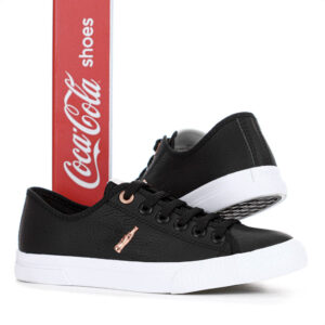 Tênis Coca Cola Flow Town Preto e Cobre Feminino
