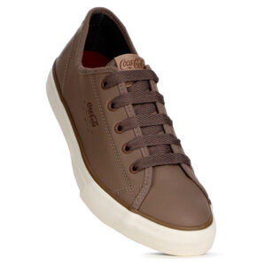 Tênis Coca Cola Stream Leather Marrom Feminino