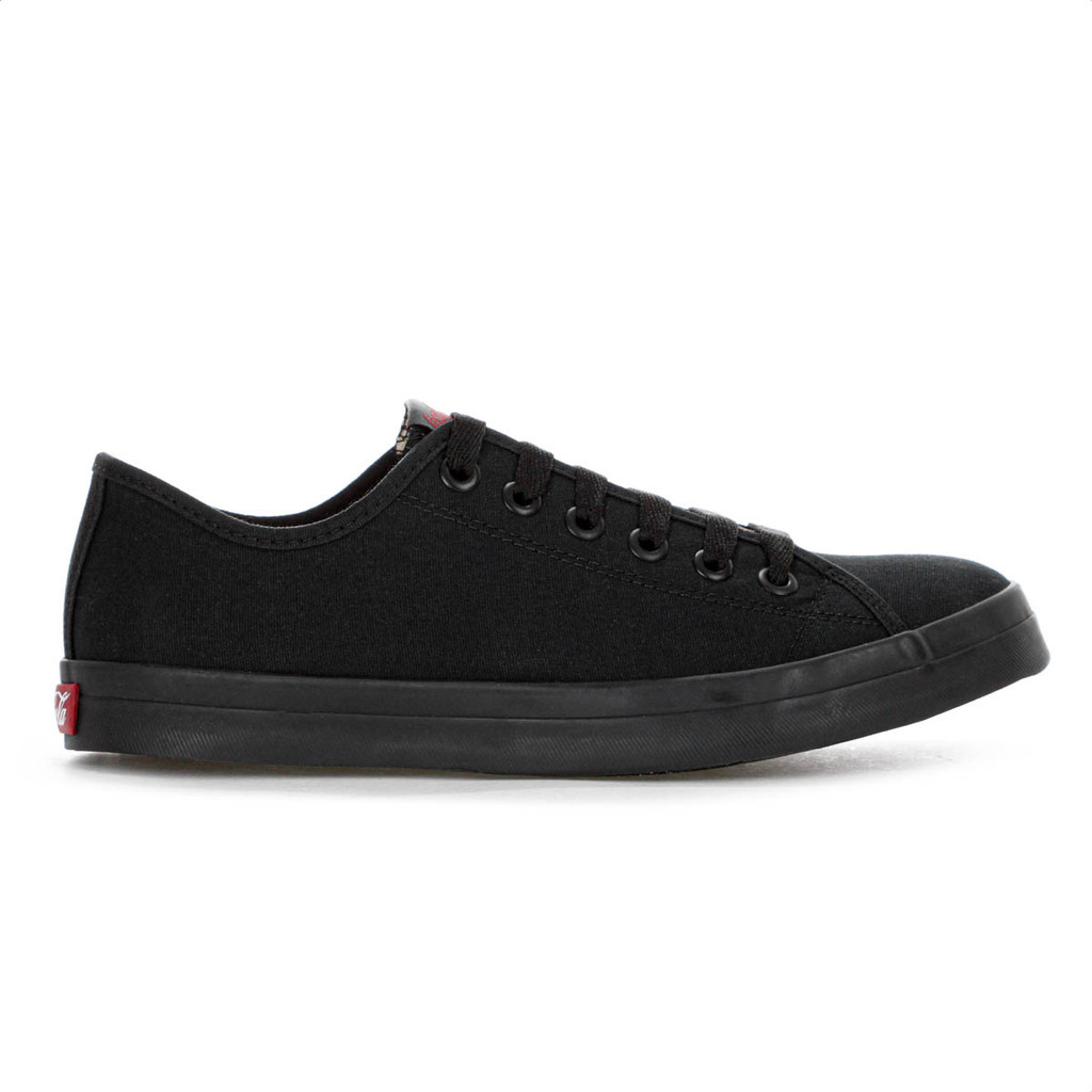 Tênis Coca Cola Stream Mono Canvas Preto Feminino