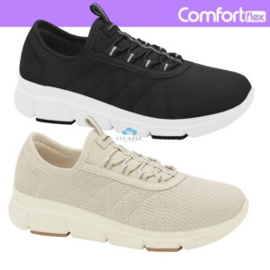 Tênis Comfortflex Feminino Slip On Conforto Leveza Original