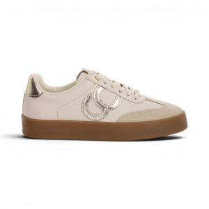 Tênis Cravo e Canella City Drift Off White e Dourado Feminino