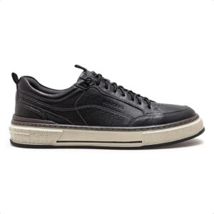 Tênis de Couro Democrata Masculino Denim Foster 640201