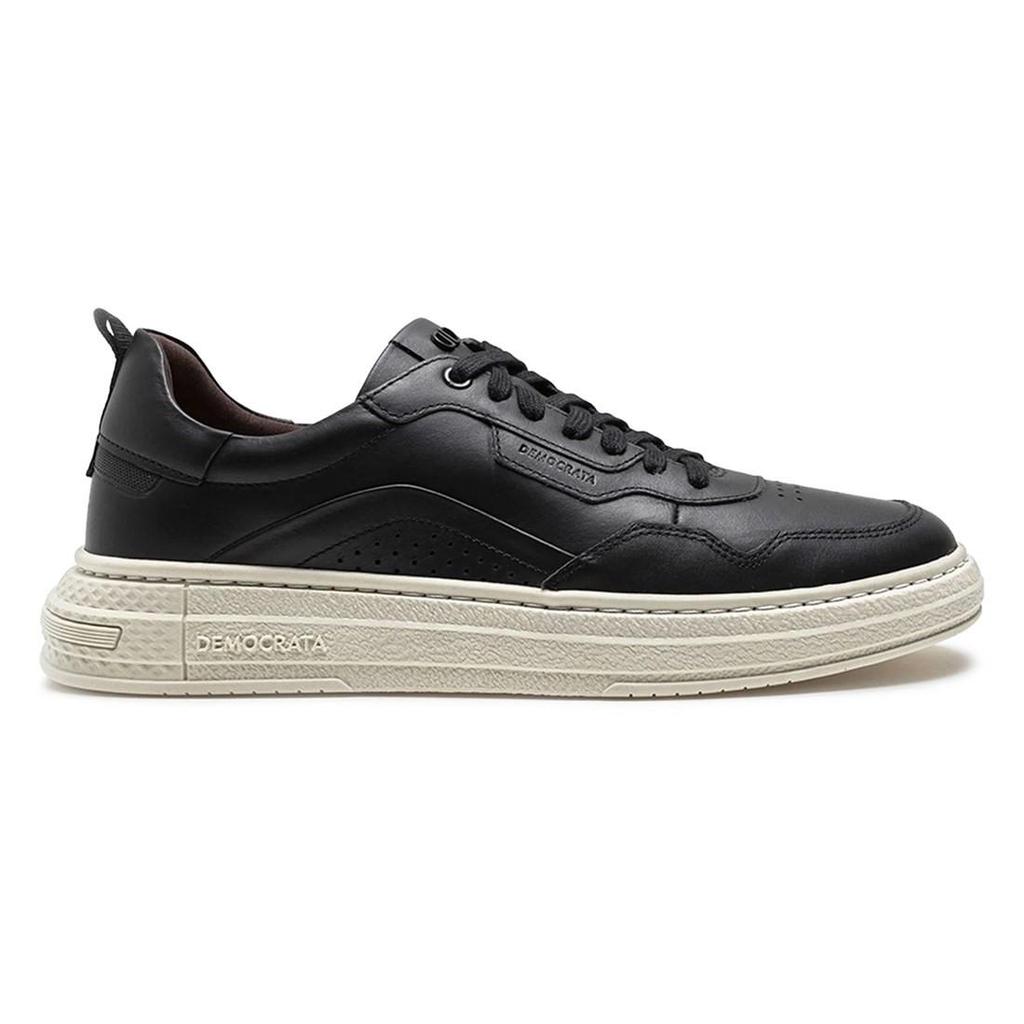 Tênis De Couro Democrata Masculino Denim Jake 240201 — Calçados