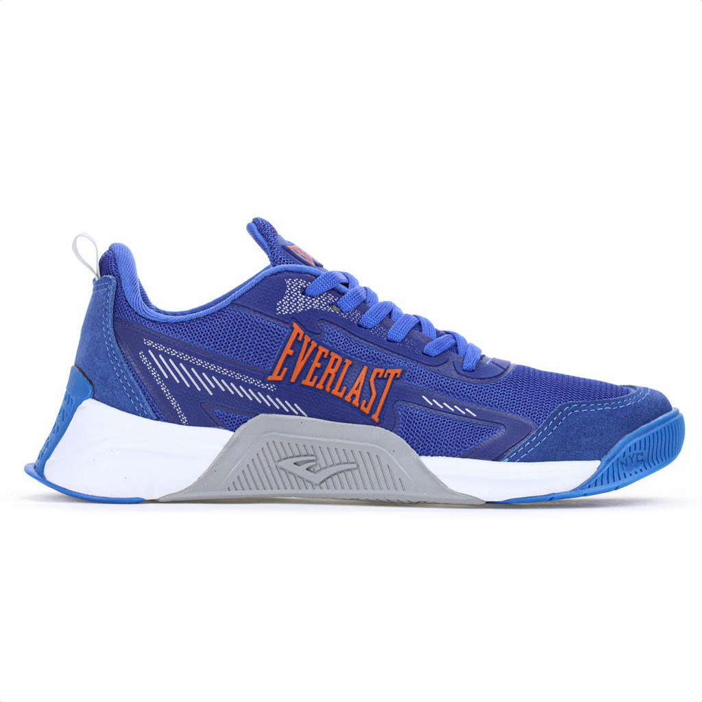 Tênis Everlast Jump 5 Low Azul e Laranja Masculino
