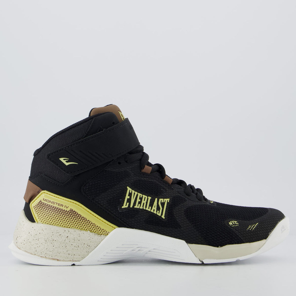 Tênis Everlast Monster 4 Preto e Amarelo — Calçados