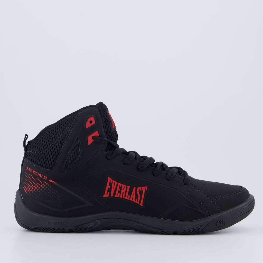 Tênis Everlast Station 3 Preto e Vermelho — Calçados