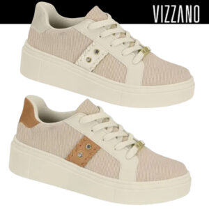 Tênis Feminino Casual Vizzano Textura Moderna Plataforma