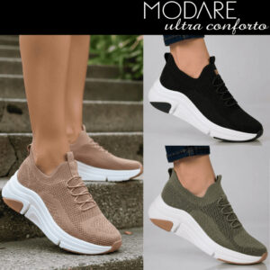 Tênis Feminino Gaspea Knit Modare Casual Confortável Leve Dia a Dia