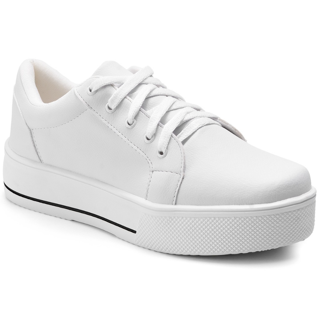Tênis Feminino Lumiss Casual Sapatênis Confortável Macio Flatform — Calçados