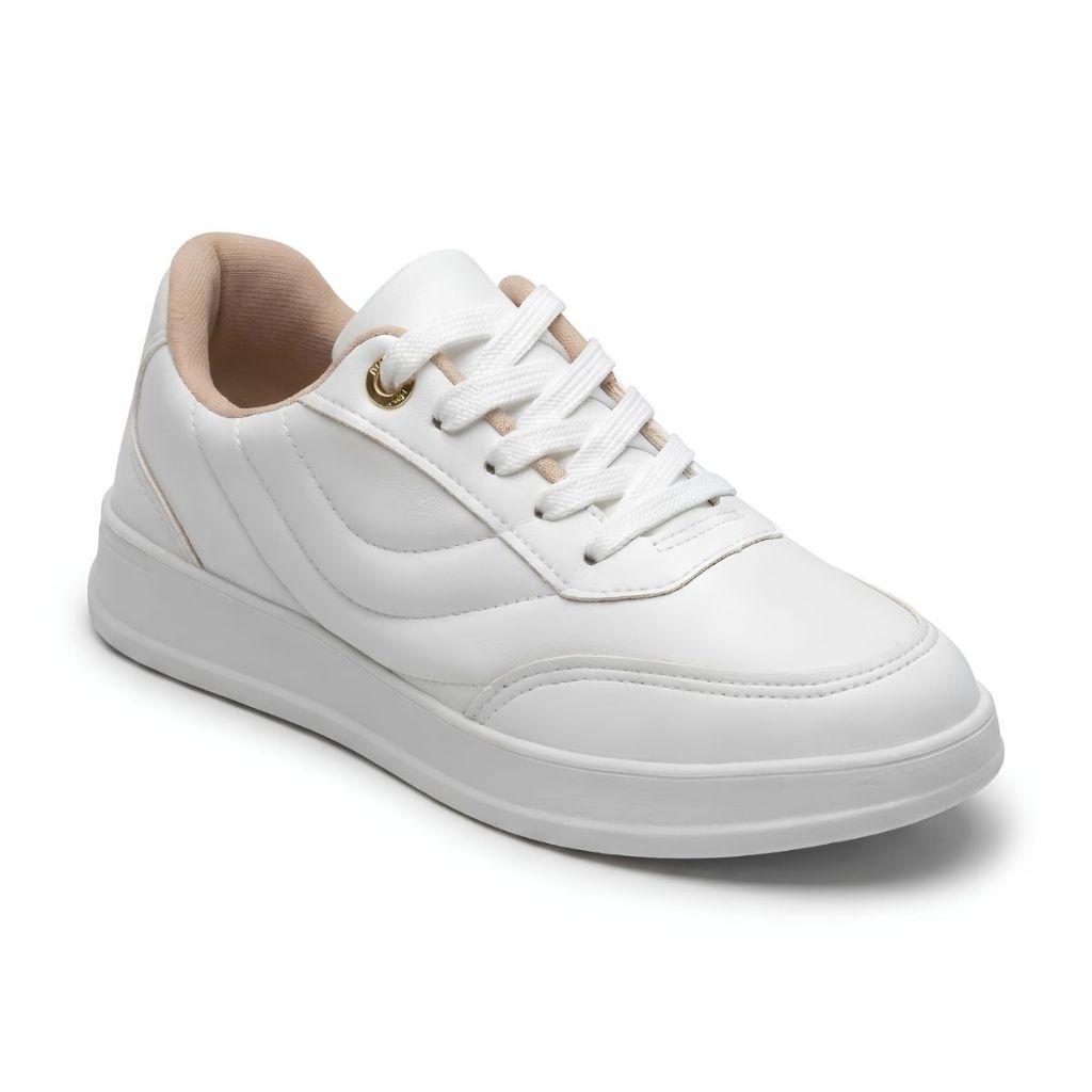 Tênis Feminino Modare Casual Branco Leve Confortável e Macio Solado