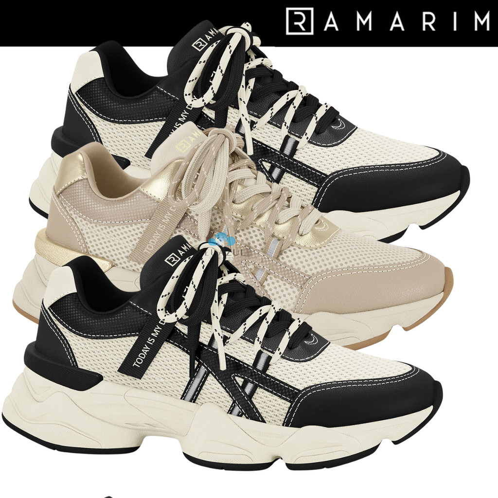 Tênis Feminino Ramarim Chunky Plataforma Casual Original Confortável — Calçados