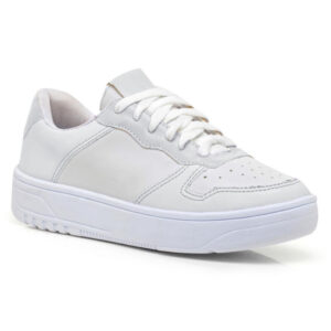 Tênis Feminino Sapato Casual Básico Branco Confortável Leve