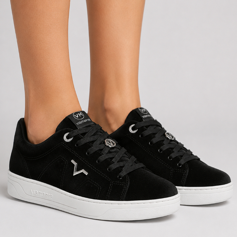 Tênis Feminino Via Marte V-Classic Flatform Plataforma Leve Bico