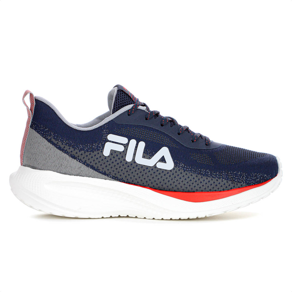 Tênis Fila Efecto 2 Azul Marinho Grafite e Vermelho Masculino — Calçados