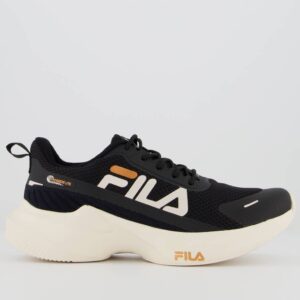 Tênis Fila Progress Lite Feminino Preto e Bege — Calçados
